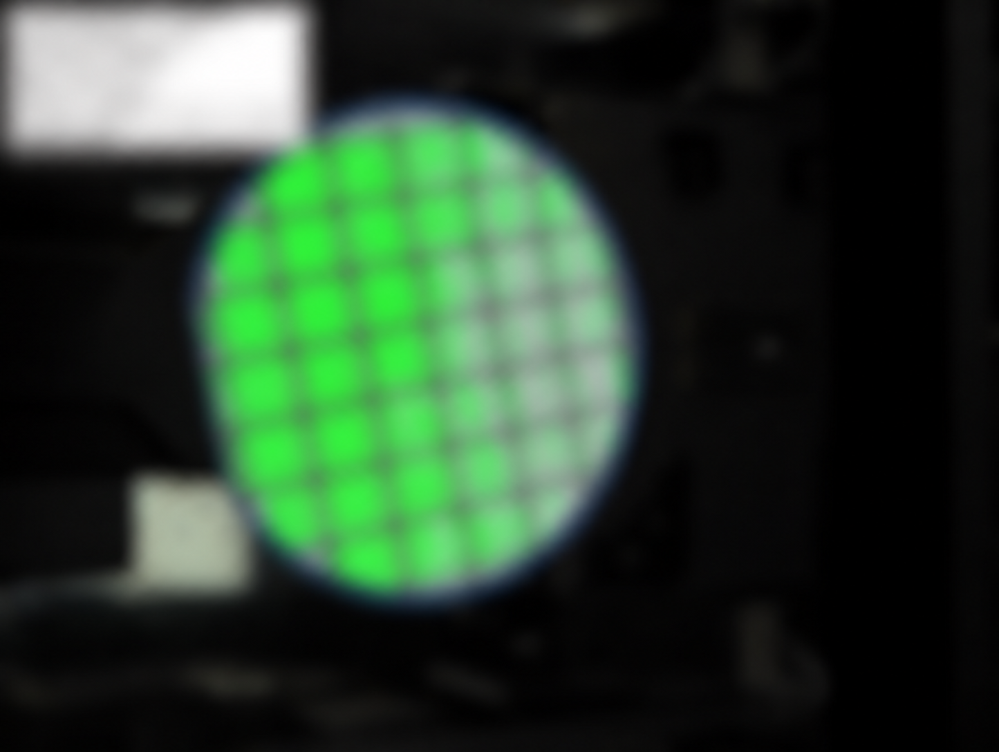 Blurred residual film defect sample